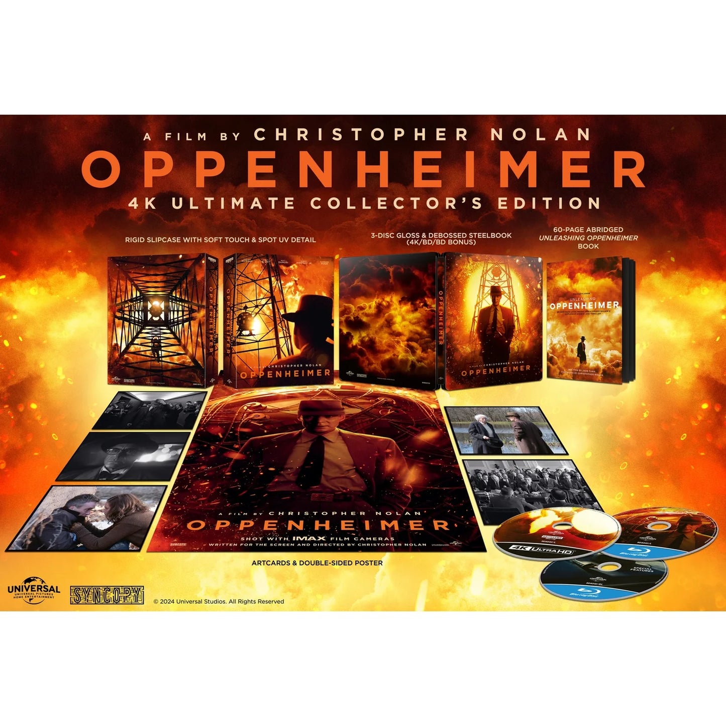 Oppenheimer Ultimate Collector's Edition Steelbook 4K Ultra HD & Blu-ray