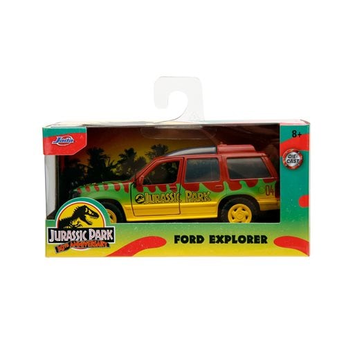 Hollywood Rides Jurassic Park 1993 Ford Explorer 1:32 Scale Die-Cast Metal Vehicle ( Available February 2025)