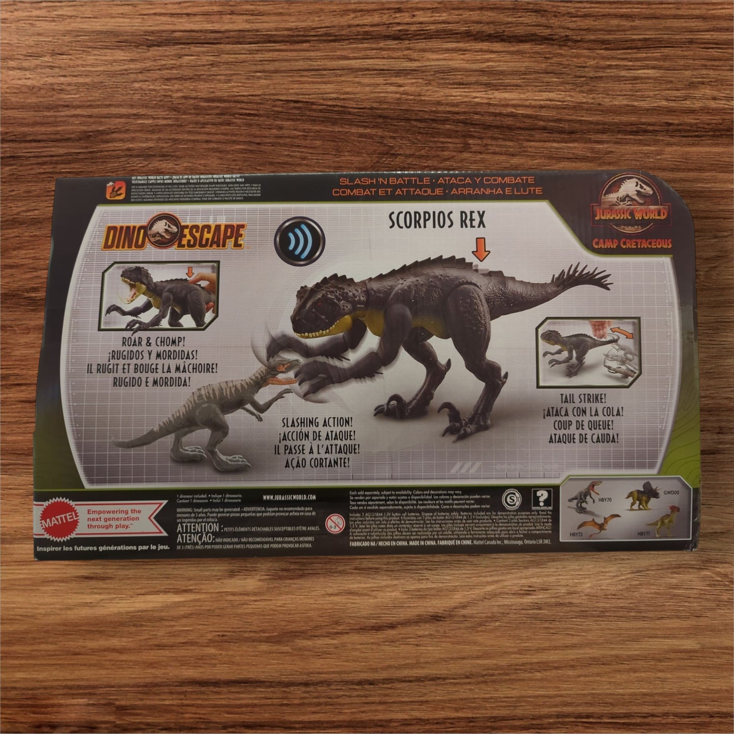 Camp Cretaceous Slash and Battle Scorpios Rex