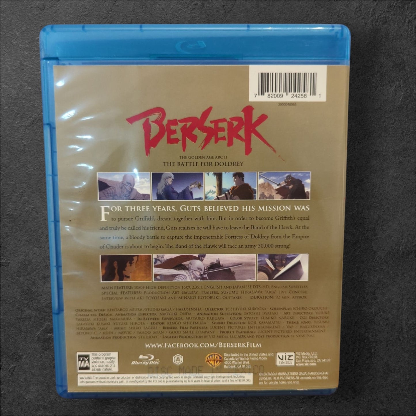 Berserk: The Golden Age Arc II - The Battle for Doldrey Blu-Ray