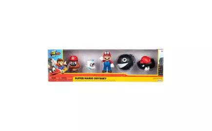 Super Mario Nintendo Odyssey Action Figures Multi-Pack Poseable Articulated 2.5-Inch Collectible