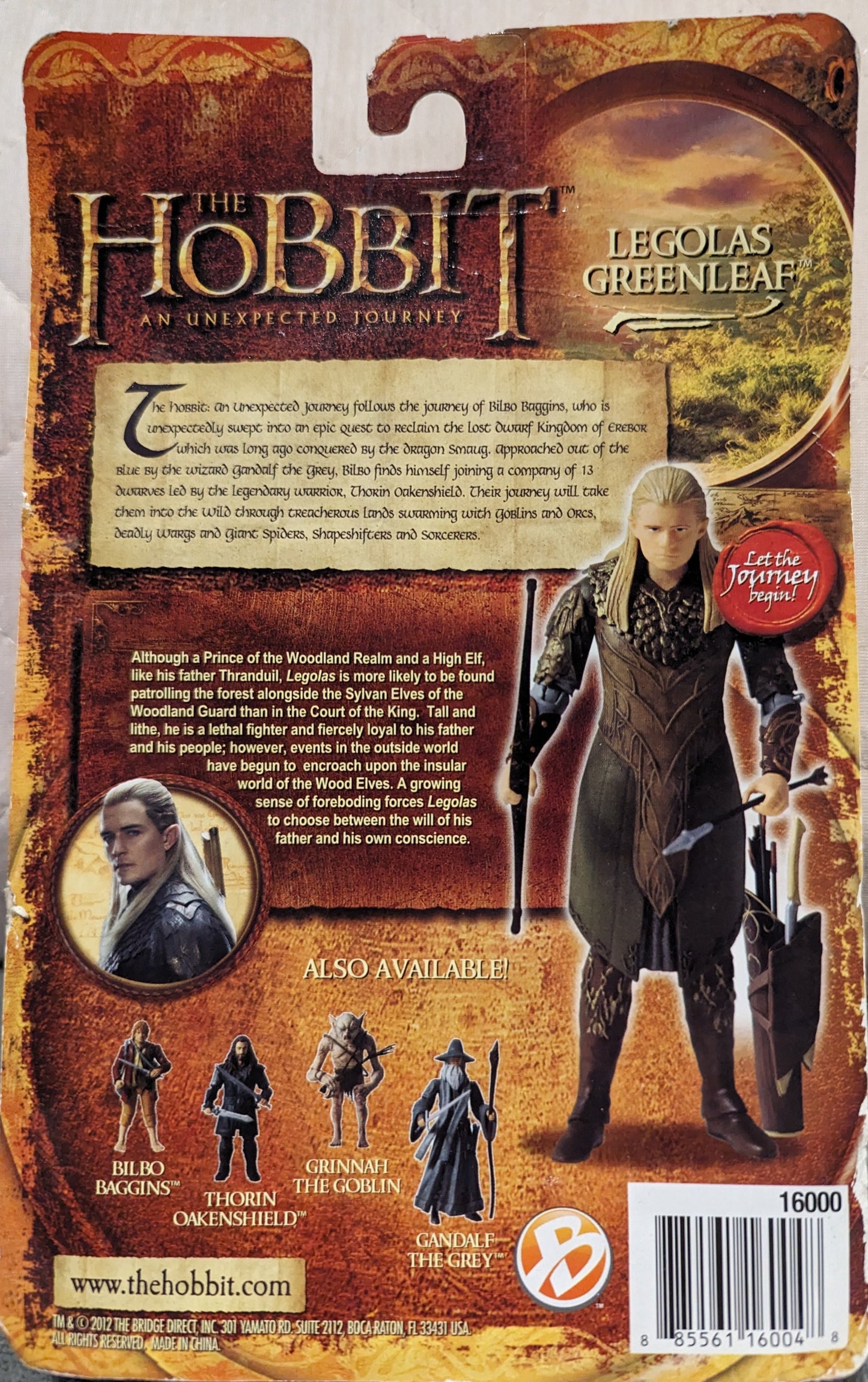 The Hobbit - An Unexpected Journey - Legolas Greenleaf 4 Inch Figure (2012)