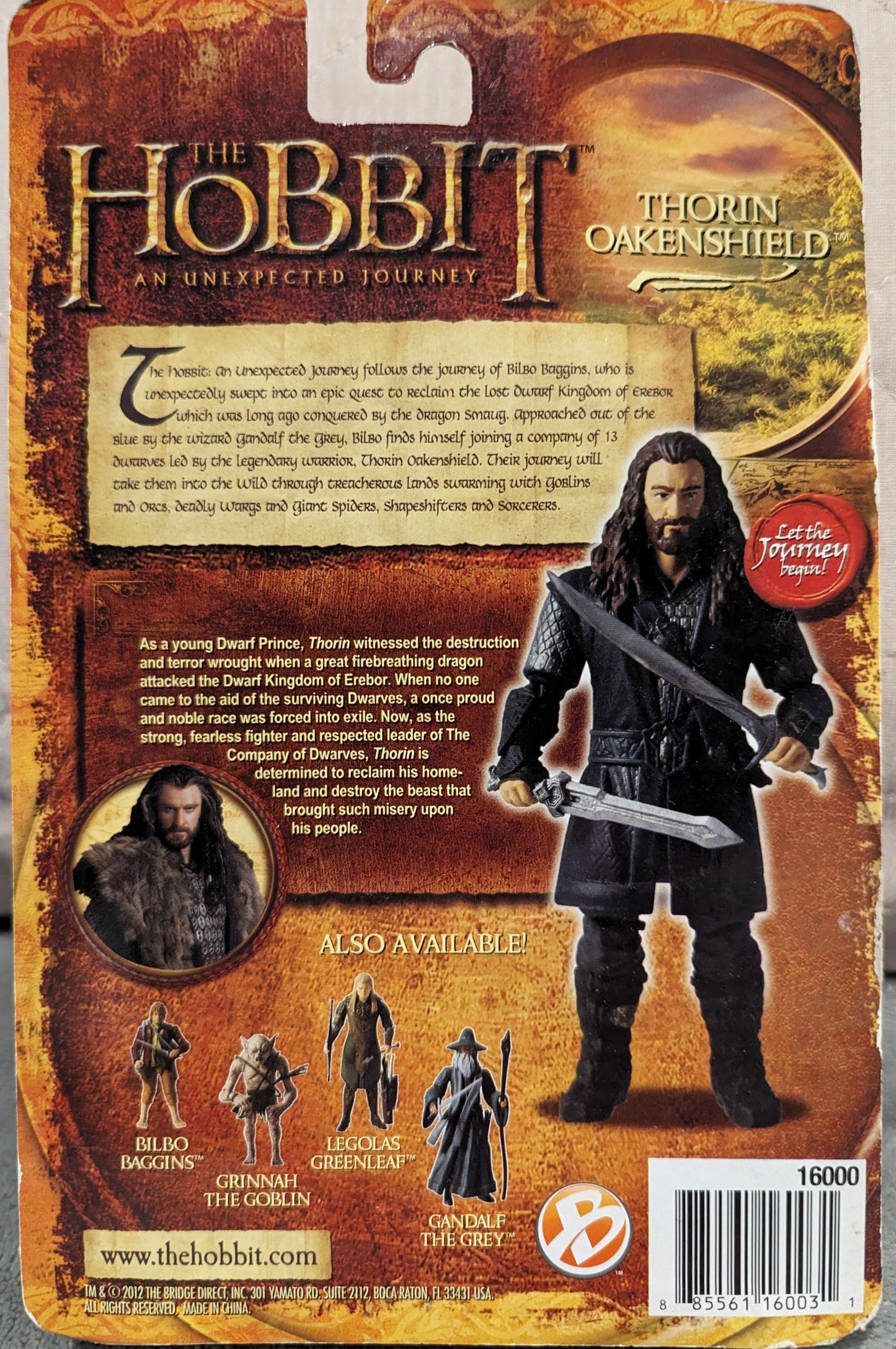 The Hobbit - An Unexpected Journey - Thorin Oakenshield 4 Inch Figure (2012)