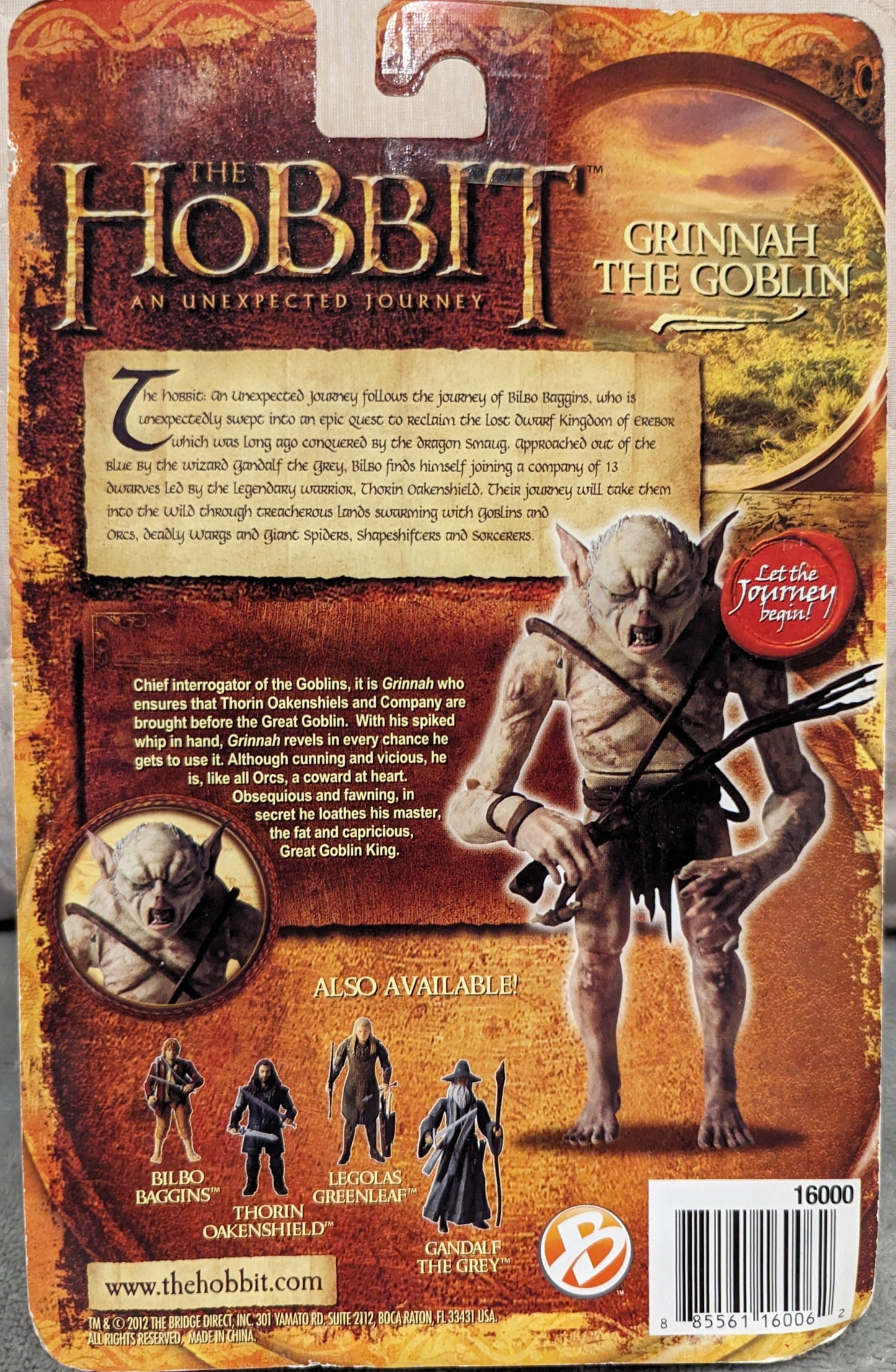 The Hobbit - An Unexpected Journey - Grinnah the Goblin 4 Inch Figure (2012)