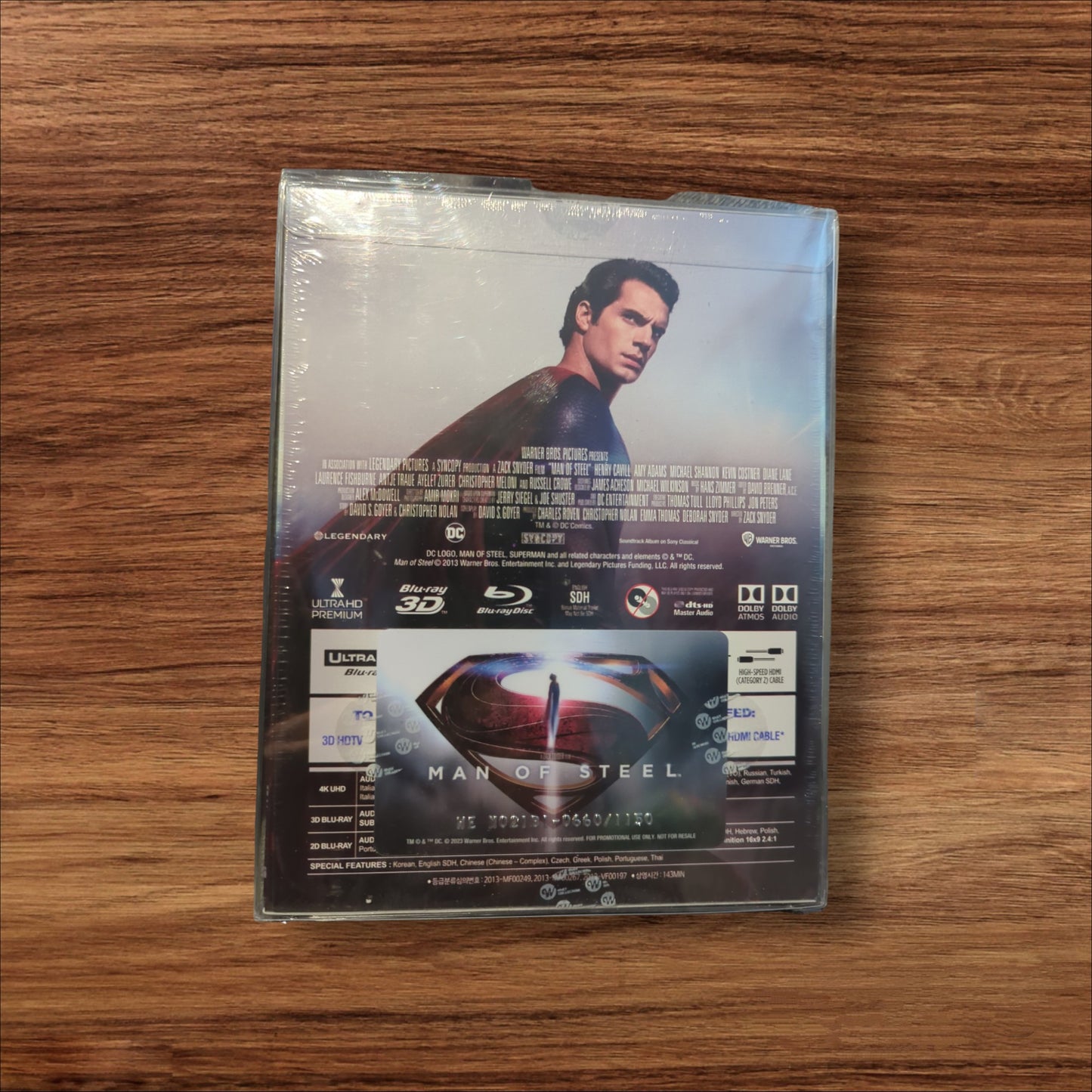 Man of Steel 3D + 4K Lenticular B1 SteelBook