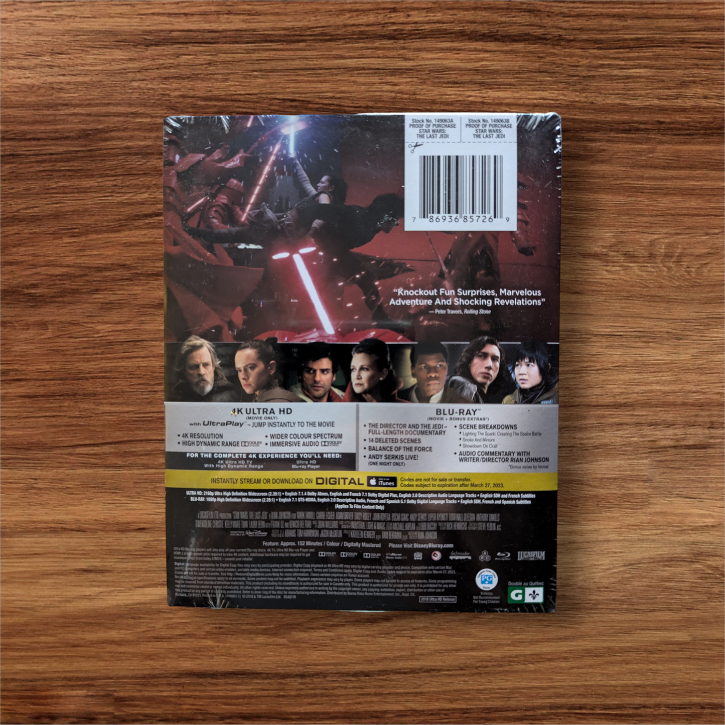 Star Wars: Episode VIII - The Last Jedi - 4K SteelBook