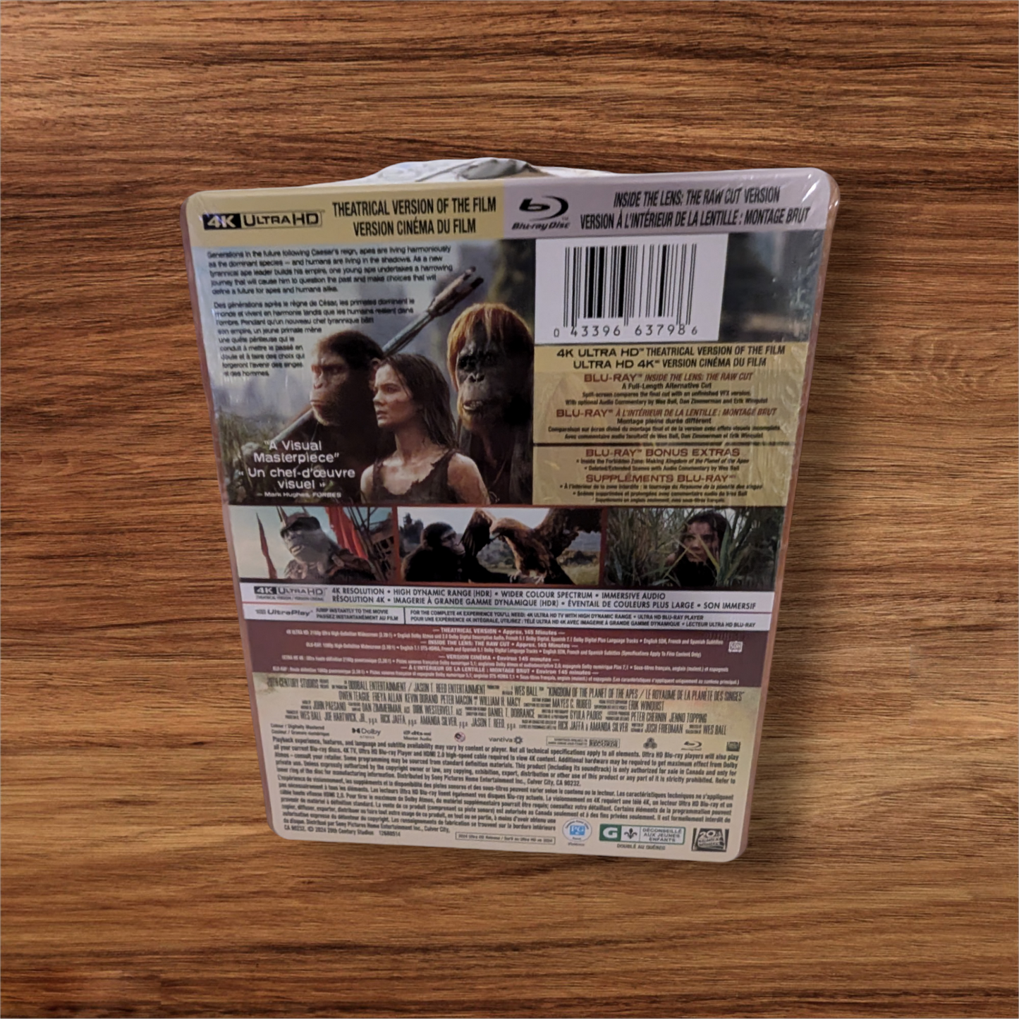 The Kingdom of The Planet Of The Apes 4K Ultra HD & Blu-ray Steelbook