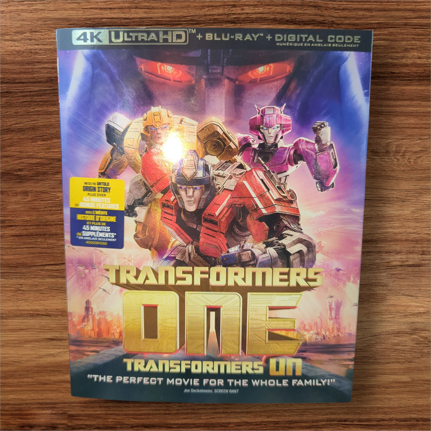 Transformers One 4K ( with slipcover)