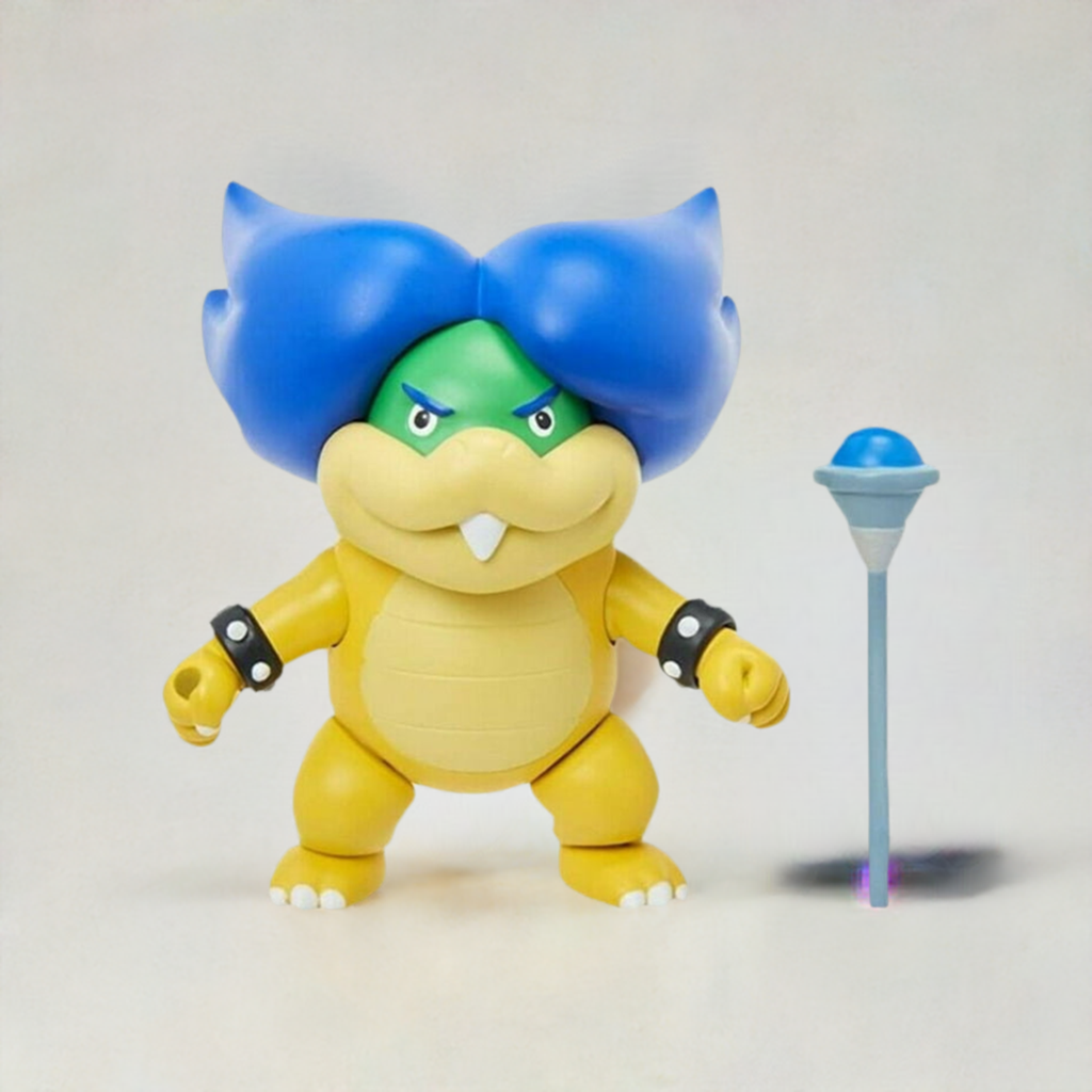 Super Mario 4" Ludwig Von Koopa Articulated Figure with Magic Wand Accessory