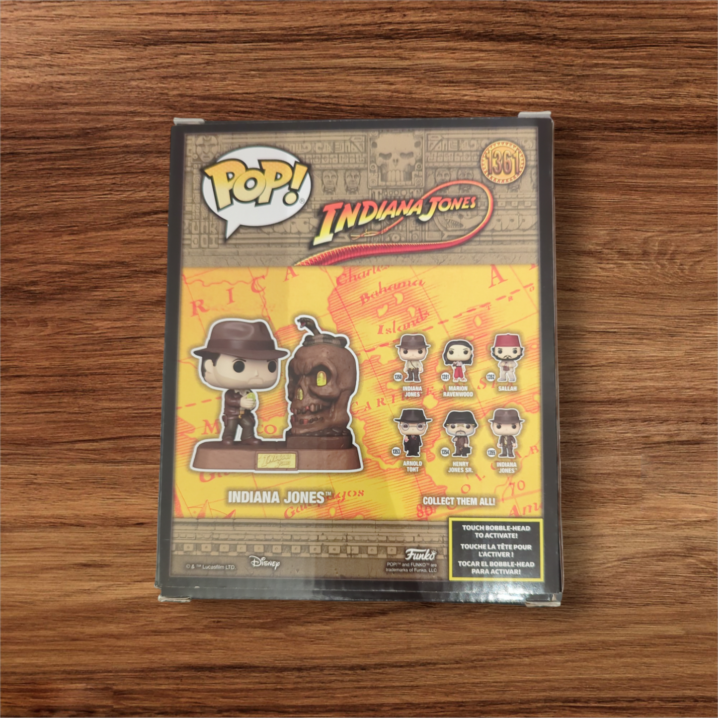 Funko Pop Deluxe Indiana Jones Light Up Funko Shop Exclusive # 1361